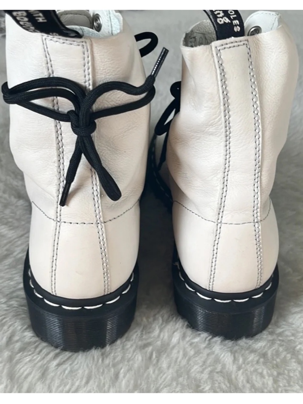 DR MARTENS WOMENS 1460 PASCAL HARDWARE VIRGINIA BOOT sz10 - Picture 7 of 15